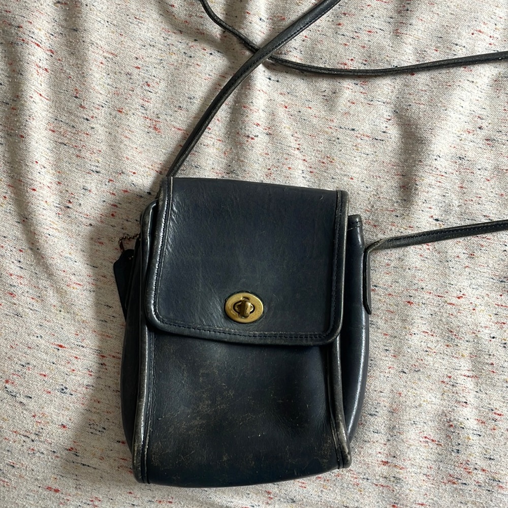 Vintage leather coach purse